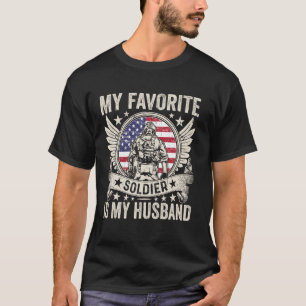 T-shirt Femme de l'armée fière Soldat Vétéran Mari Militai