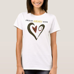 T-shirt Femme de l'armée Star de Heart Gold
