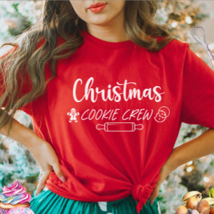 T-shirt femme de l'équipe de biscuits de Noël