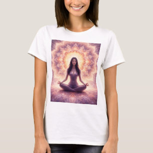 T-shirt Femme de méditation mandala lumineuse