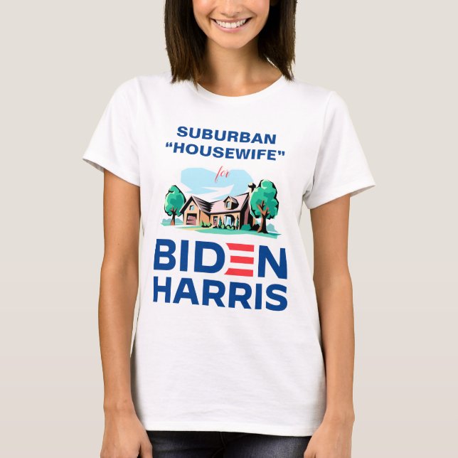T-shirt Femme de ménage de la banlieue de Biden-Harris (Devant)