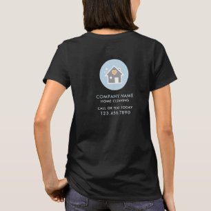 T-shirt Femme de ménage professionnelle noire