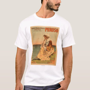 T-shirt Femme de Phroso à l'affiche théâtrale de plage