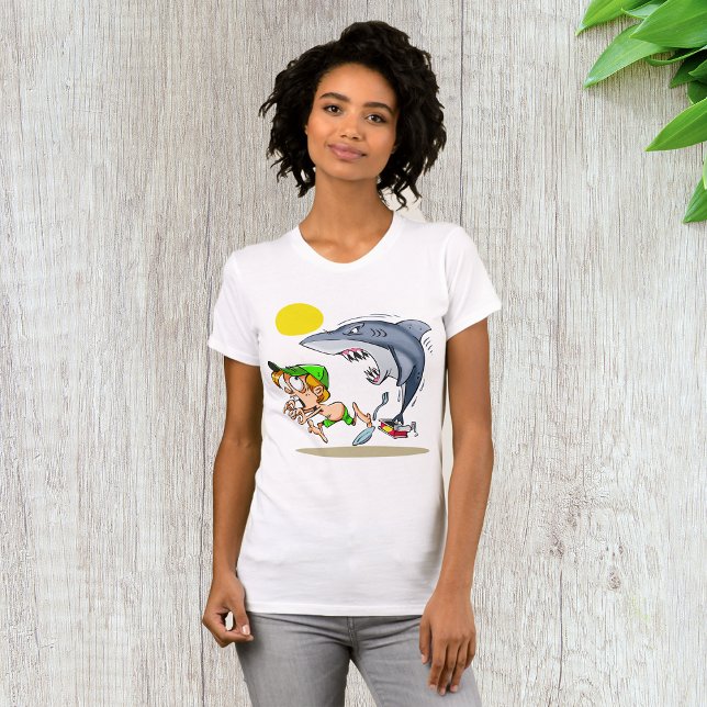 T-Shirt Femme De Requin À La Recherche D'Un Garçon (Créateur téléchargé)