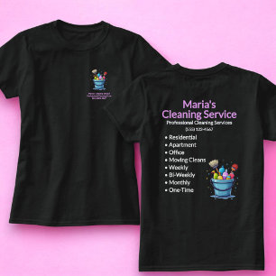 T-shirt Femme de service de nettoyage professionnel à domi