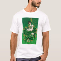 Femme de souvenir de jour de St Patrick sur la