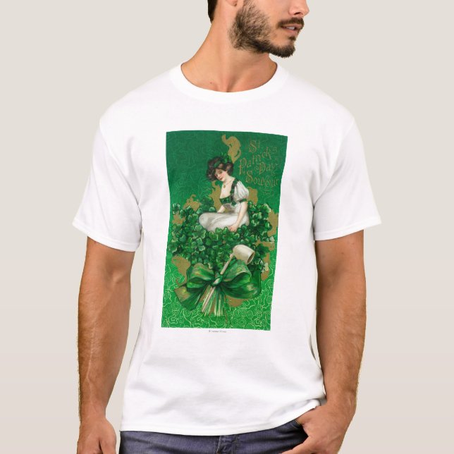 T-shirt Femme de souvenir de jour de St Patrick sur la (Devant)
