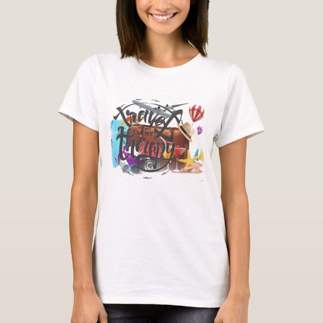 T-shirt femme de thérapie de voyage (Devant)
