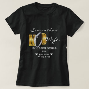 T-shirt Femme de voyou & Cocktails Enterrement de vie de j