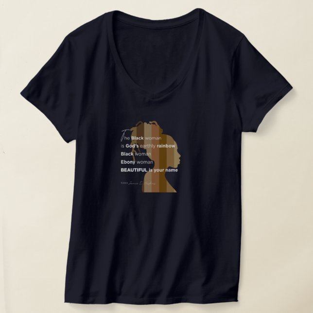 T-Shirt "Femme d'ébène" (Poser)