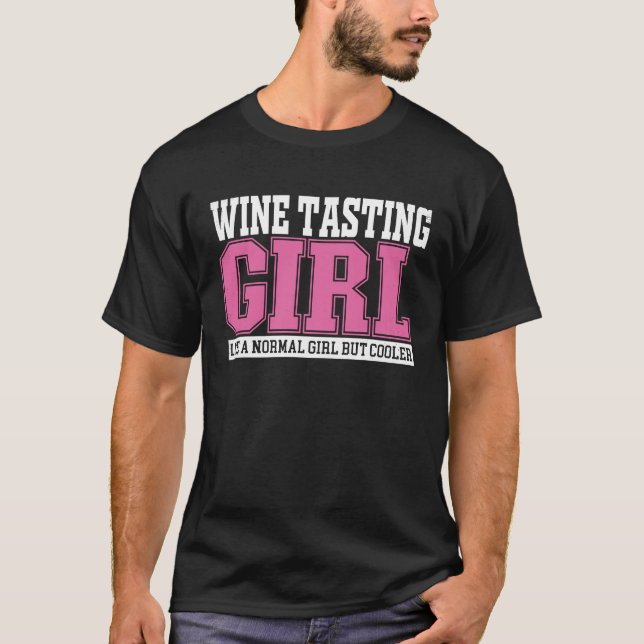 T-shirt Femme Dégustation De Vins Fille Comme Une Fille No (Devant)