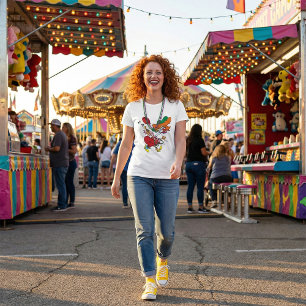 T-shirt Femme déjantée courant en clown