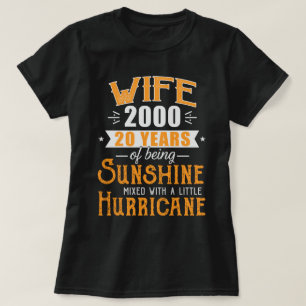T-shirt Femme depuis 2000 Cadeau, 20 ans d'Mariage