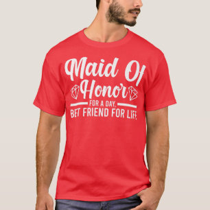 T-shirt Femme d'honneur pour une équipe d'épouses de jour