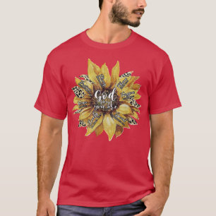 T-shirt Femme Dieu dit que vous êtes Unique léopard de tou