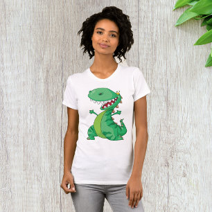 T-shirt Femme Dinosaure Vert
