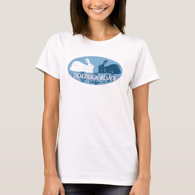 T-shirt femme Doebuck Blues (Devant)