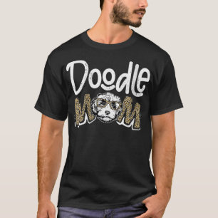 T-shirt Femme Doodle Maman Leopard Goldendoodle Da de la m