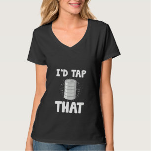 T-shirt Femme Drôle Bartender Tap Bartending Beer Keg