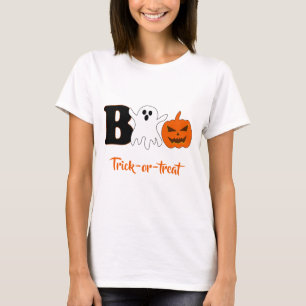 T-shirt Femme Drôle Boo Halloween