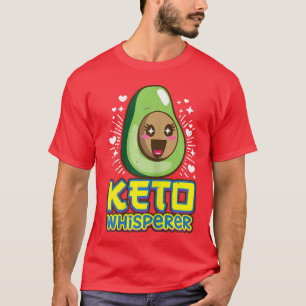 T-shirt Femme drôle cétogène Keto Whisperer Kawaii Mignon 