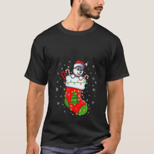 T-shirt Femme drôle Chien Elkhound norvégien à Noël S