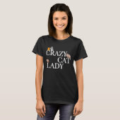 T-shirt Femme Drôle Crazy Cat Lady (Devant entier)