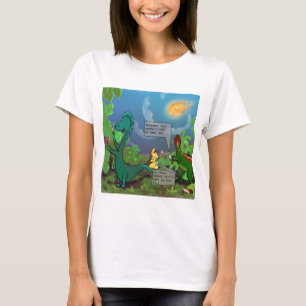 T-shirt femme drôle de selfie de dinosaure