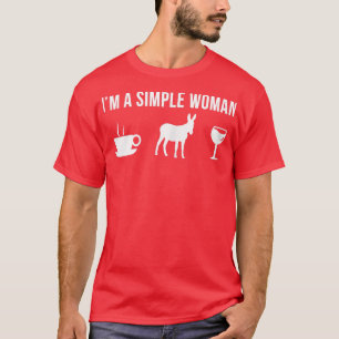 T-shirt Femme Drôle Farmer âne Farmer Simple Femme