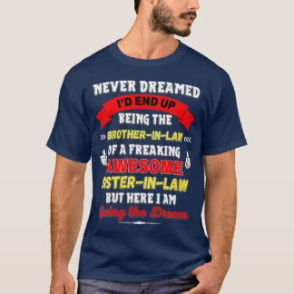 T-shirt Femme Drôle Frère-en-Belle Don de Awesome Sist