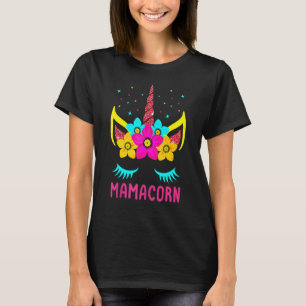 T-shirt Femme Drôle Mamacorn Unicorn Costume Maman Mère