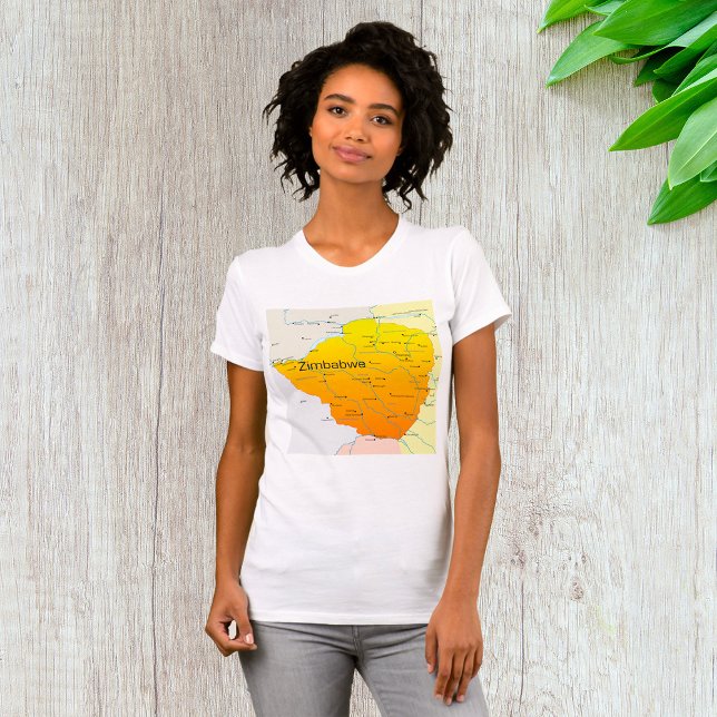 T-shirt femme du Zimbabwe (Créateur téléchargé)