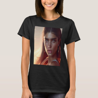 T-shirt Femme Éclat Radieux Regard Lumineux Couleurs Jaune