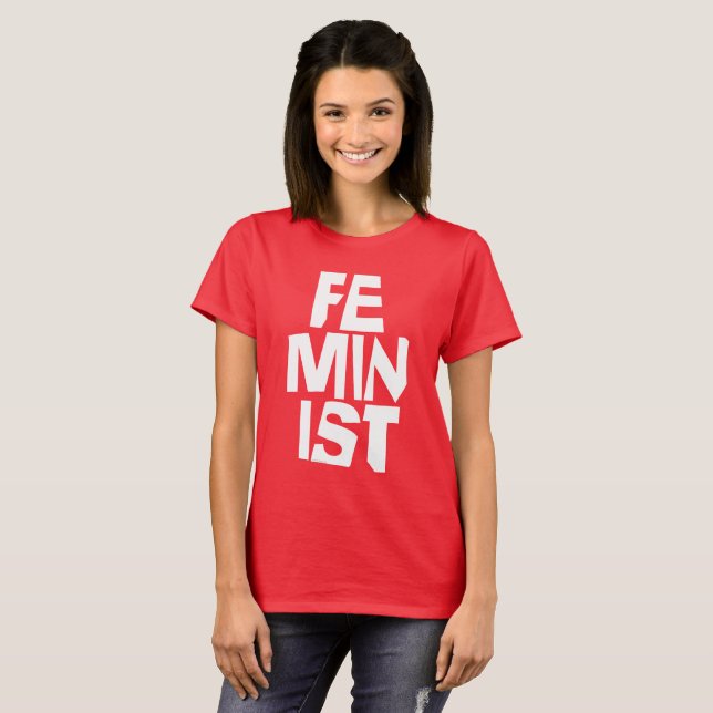 T-shirt Femme égale imitation de fille féminine féministe (Devant entier)