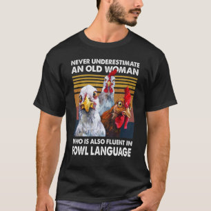 T-shirt Femme également fluente en langage aviaire Chucho