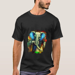 T-shirt Femme Eléphant Mad Scientist Mixant Che Produits C