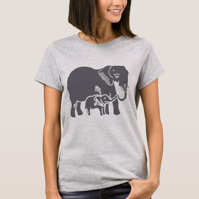 T-shirt Femme Eléphants (Devant)