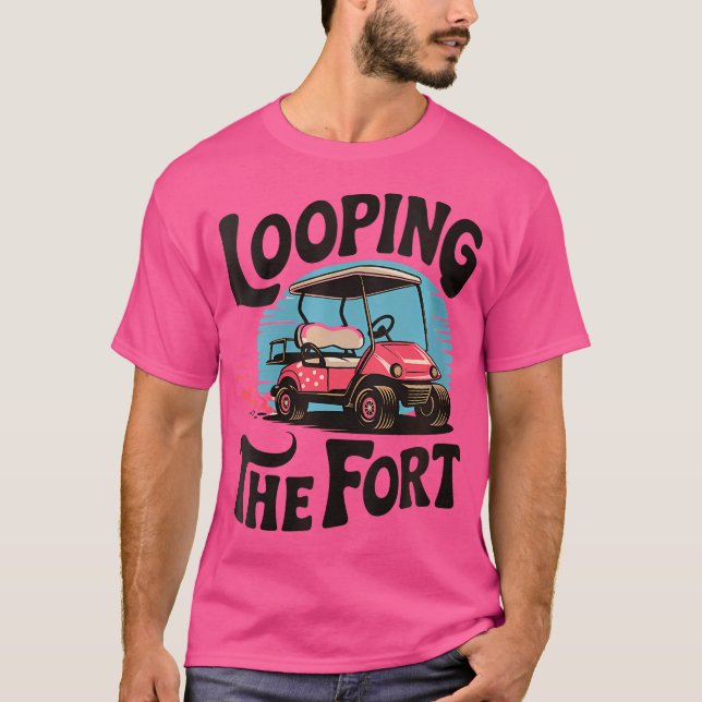 T-shirt Femme En Attendant Le Fort Golf Panier Camping Fun (Devant)