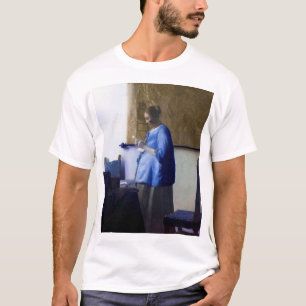 T-shirt Femme en bleu, Johannes Vermeer
