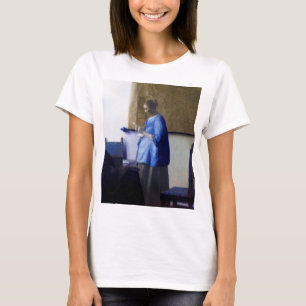 T-shirt Femme en bleu, Johannes Vermeer