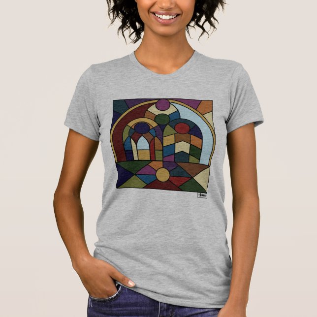 T-shirt femme en Colorblock (Devant)