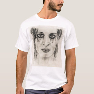 T-shirt Femme en Plein - Dessin au crayon