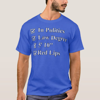 T-shirt Femme en politique fille