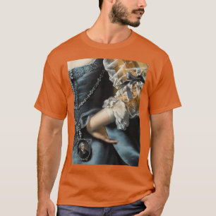 T-shirt Femme en Robe Bleue Peinture Renaissance