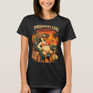 T-shirt Femme enceinte fille été drôle canard bébé