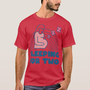 T-shirt Femme Enceinte Maman Dormir Grossesse fatiguée