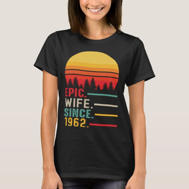 T-shirt Femme épopée depuis 1962 Joyeux anniversaire (Devant)