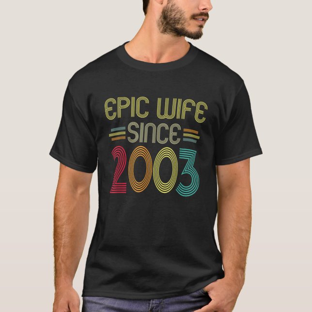 T-shirt Femme épopée depuis 2003 Son 19e anniversaire de M (Devant)