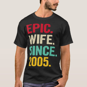 T-shirt Femme épopée depuis 2005 Son 17e anniversaire de M
