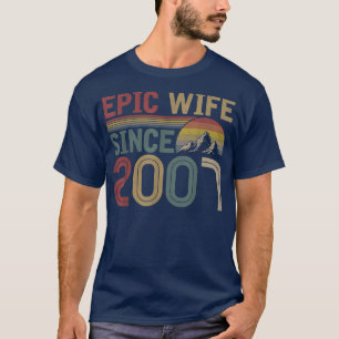T-shirt Femme épopée depuis 2007 mignon 15ème anniversaire